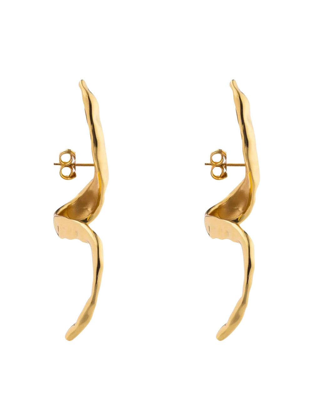 Earring Snake Metallic In Metal For Women Earrings