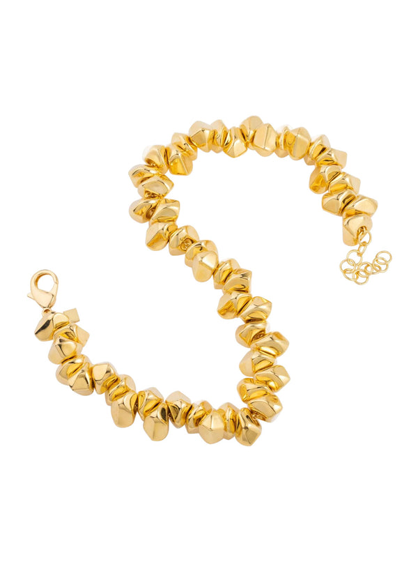 Necklace Lace Small Stone Gold Metal Metallic Necklaces