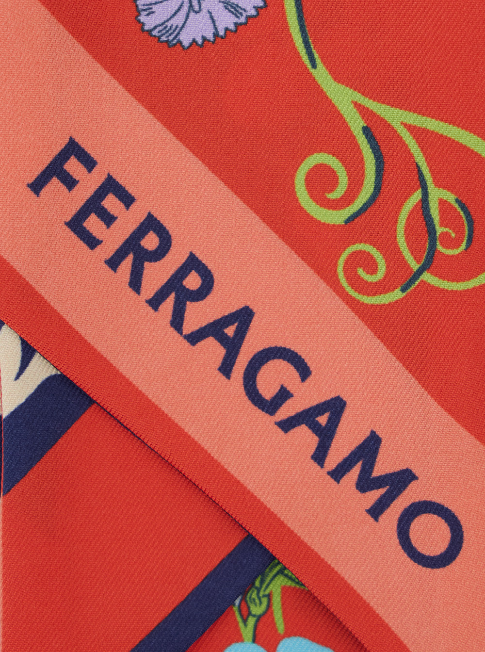 Multicolor Square Pegaso Scarf with All-Over Print and Logo Lettering for Women Silk Hair Accessories