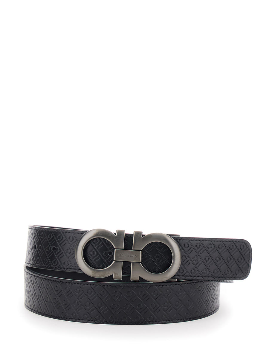 Belt Double Adjustable Burgundy Leather