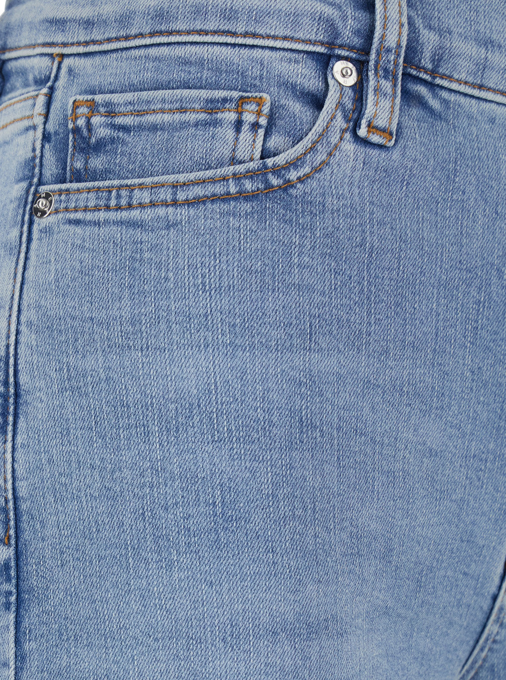 Jeans Le Slim Palazzo with Wide Leg and Belt Loops in Blue Denim for Women Light