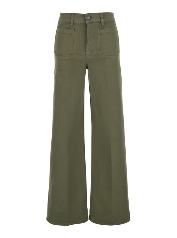 Jeans Le Slim Palazzo Modernist Pocket Green Cotton