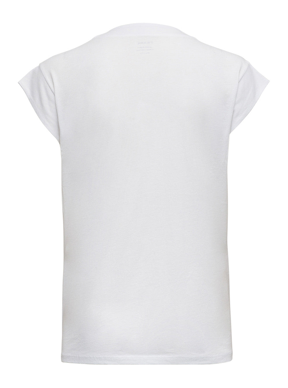 White V-Neck T-Shirt Frame Women Organic Cotton Tshirts And Polo Shirts