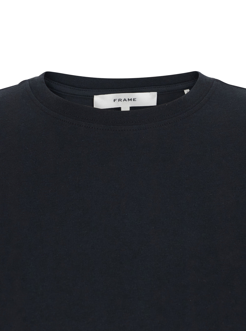The Baby Tee Black Crewneck T-Shirt In Cotton Woman Tshirts And Polo Shirts