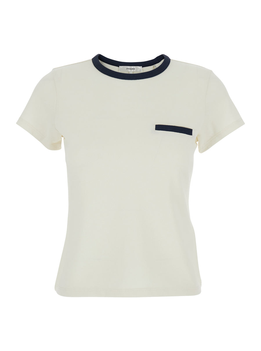 T-Shirt Crew Neck White Cotton T-shirts & Jerseys