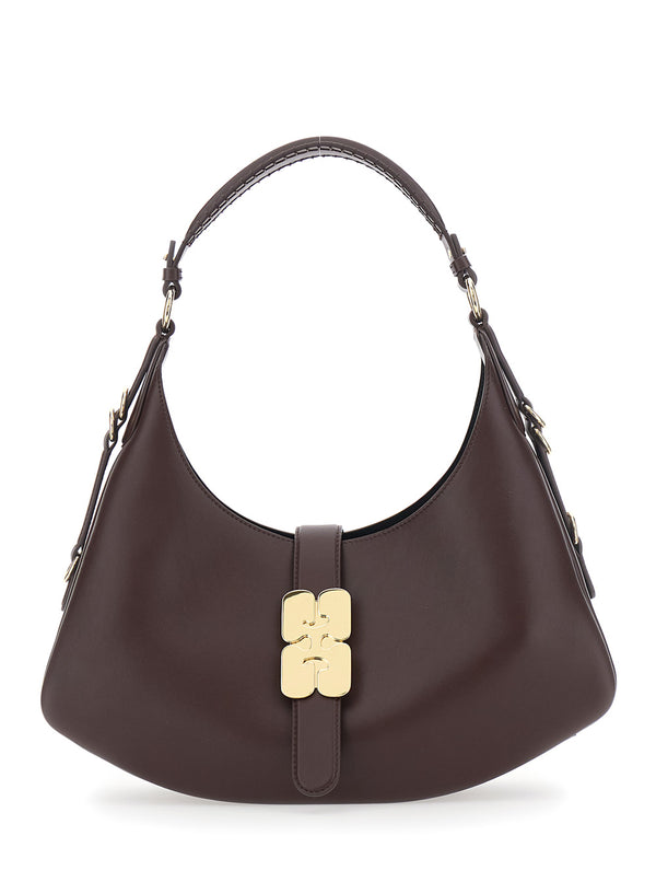 Shoulder Bag Kat Piccola Brown Leather