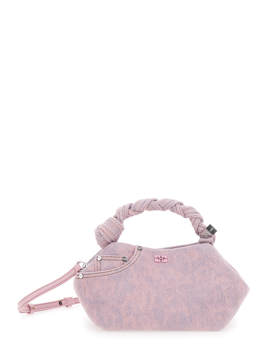 Handbag Bou Mini Pink Denim Handbags