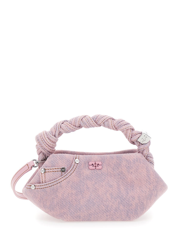 Handbag Bou Mini Pink Denim Handbags