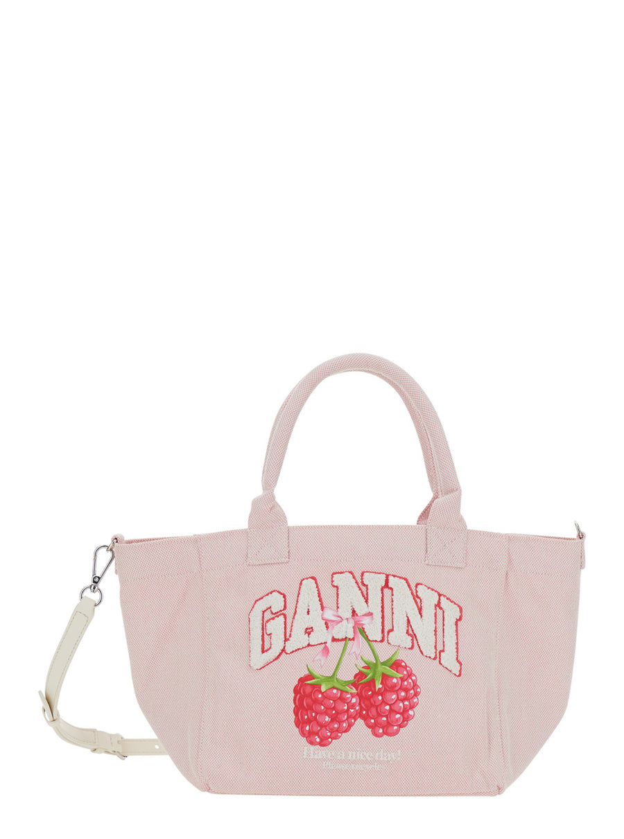 Tote Bag Pink Cotton