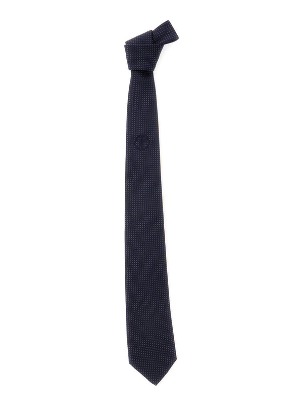 Tie Silk Blue Polka Dot Ties & Bow
