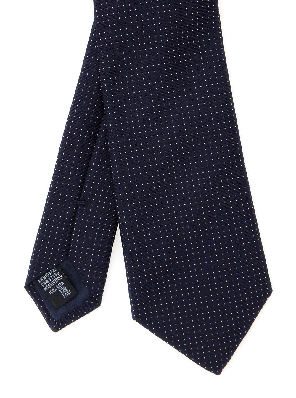 Blue Tie with All-Over Polka Dots for Men Blu Silk Papillon And Ties