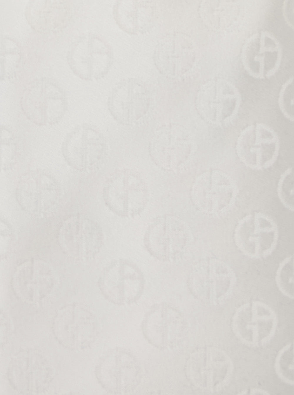 White Silk Tie with Tone-on-Tone All-Over Logo for Men Papillon And Ties