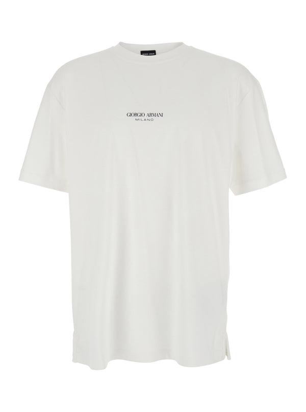 Crew Neck T-Shirt White Cotton T-shirts