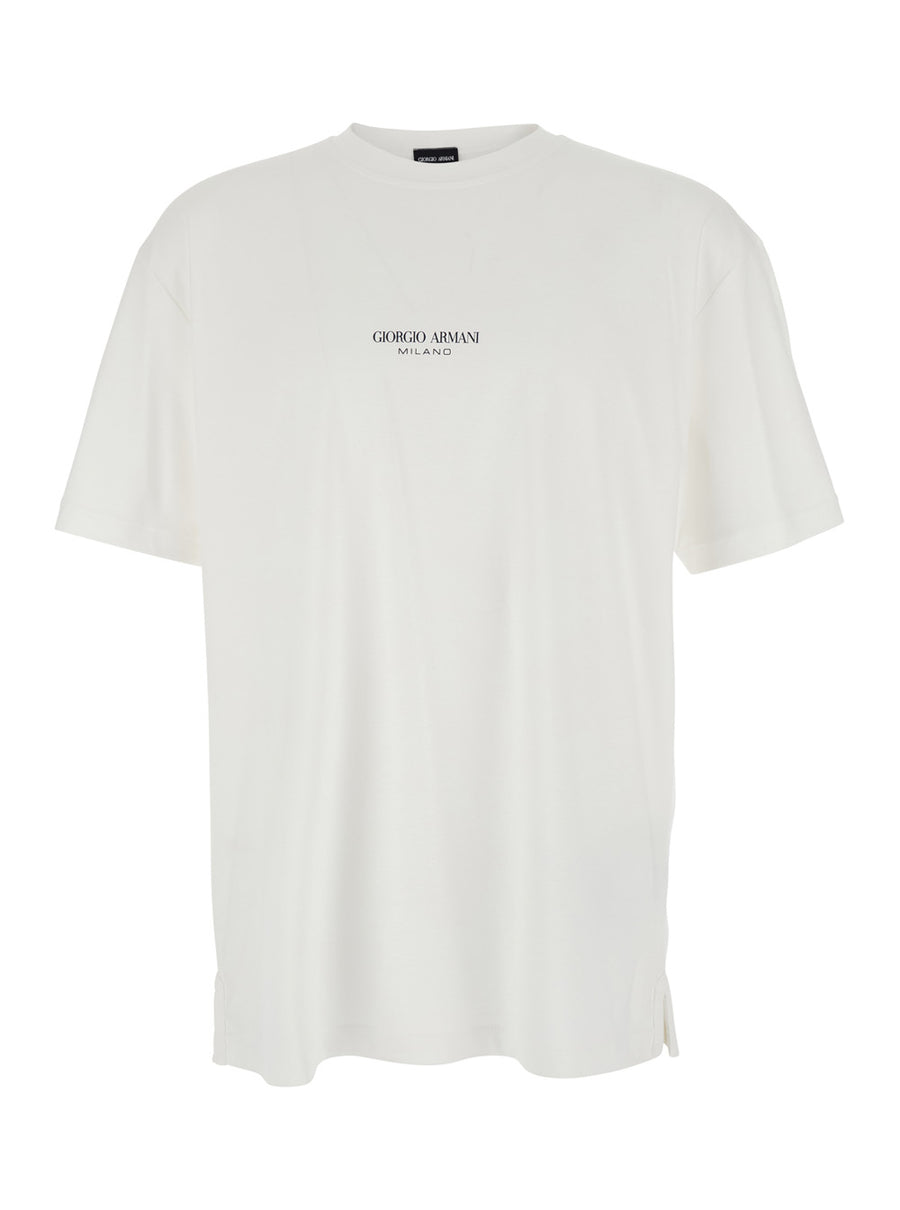 Crew Neck T-Shirt White Cotton T-shirts
