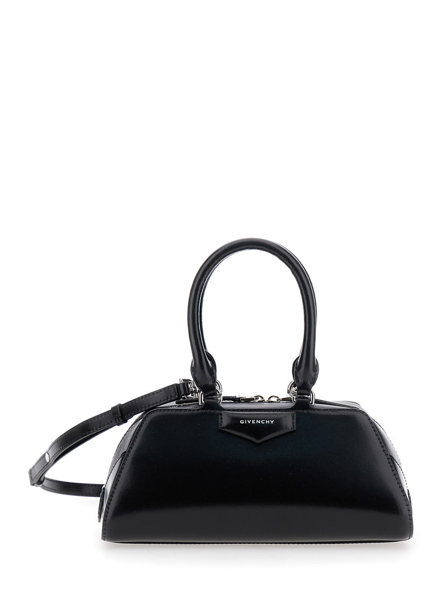 Handbag Antigona East West Mini Black Leather Calfskin Handbags