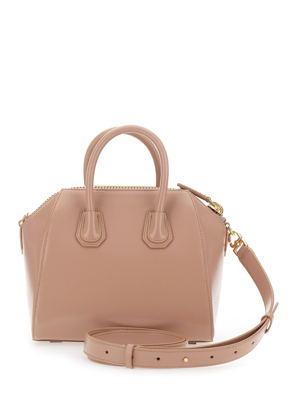 Handbag Antigona Nv Pink With Zip Closure And Leather Handles For Women Calf Hand Bags