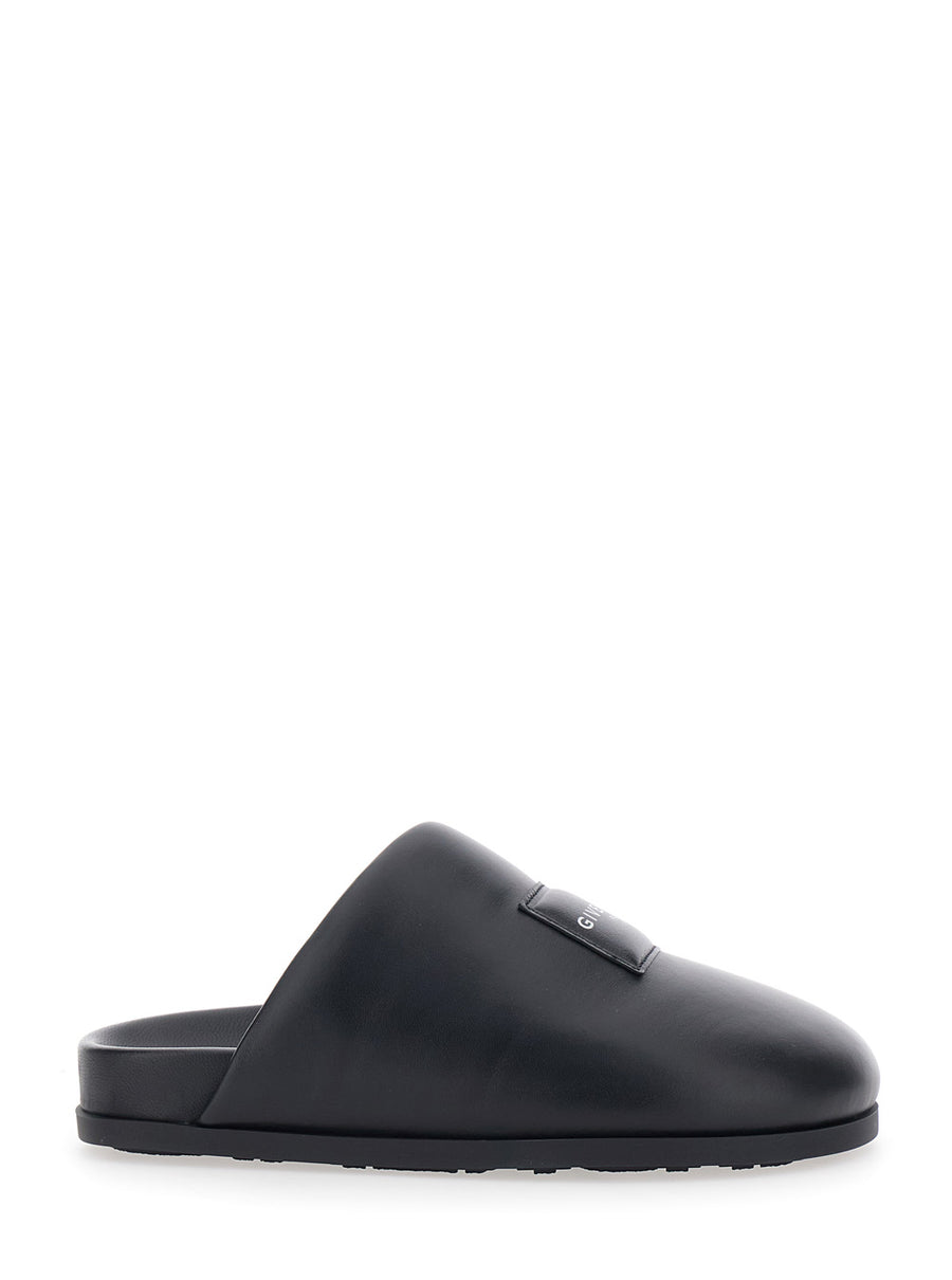 Mules, Black Lambskin Lamb