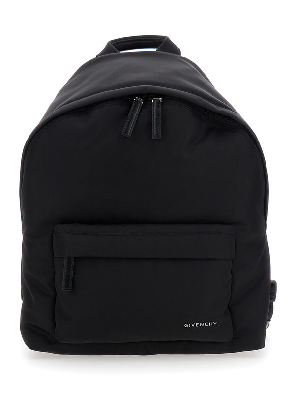 Backpack Tech Fabric, Black Polyamide Backpacks