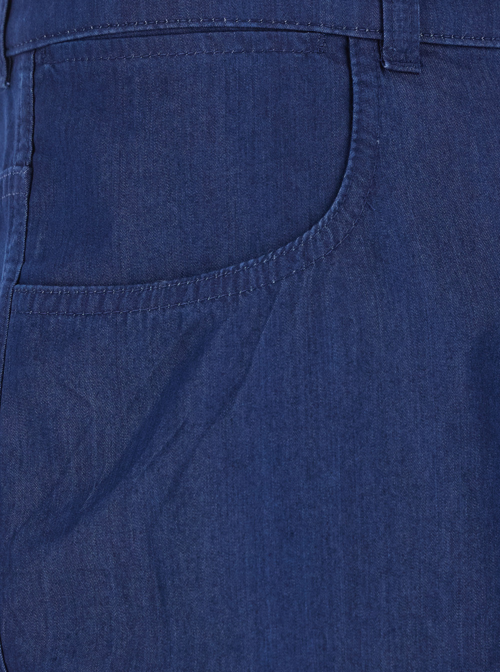 Blue Bermuda Shorts with Logo Print on the Back in Cotton Blend for Men Blu Polyamide And