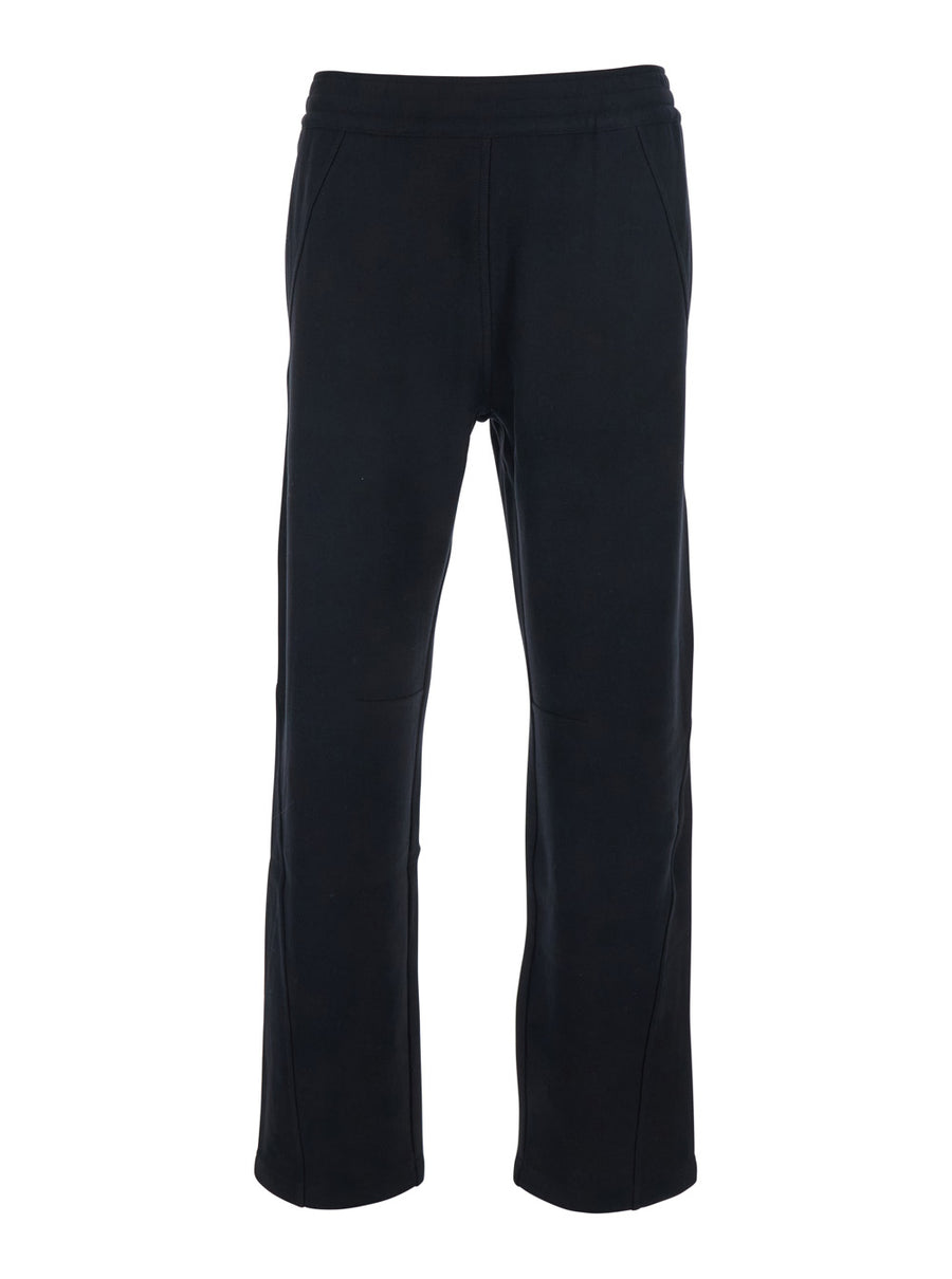 Trousers Cotton Black Elastic Waist