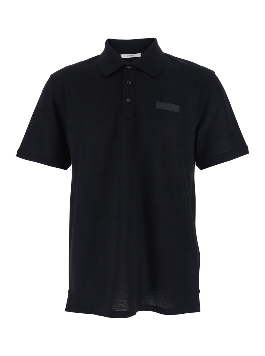 Polo Shirt Black Cotton T-shirts