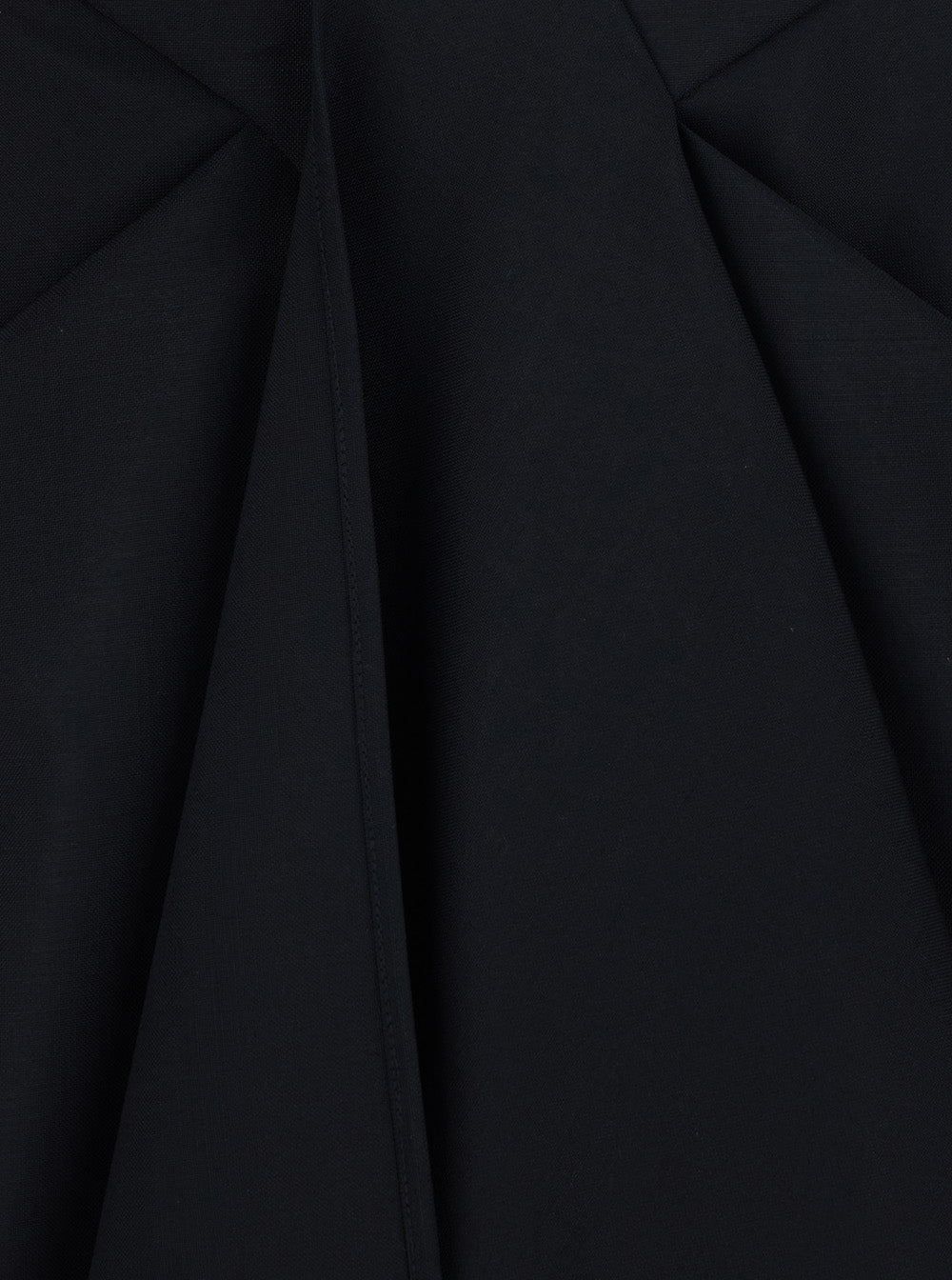 Black Pencil Skirt with Wrap Design in Fabric for Women