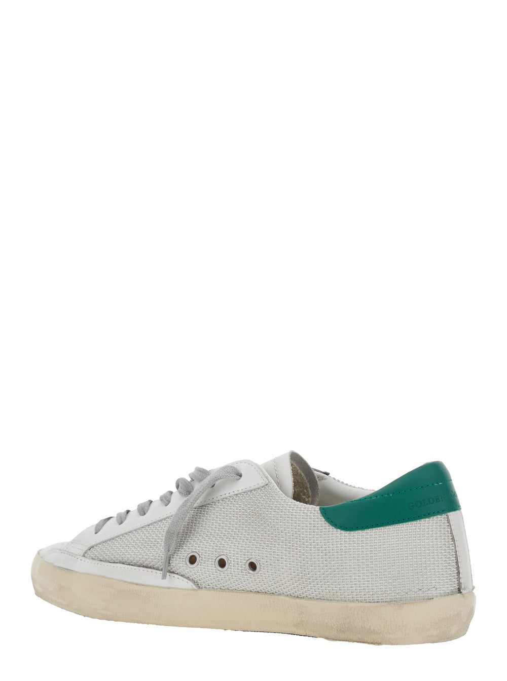 Superstar Low Top Sneakers With Star Patch On The Side And Leather Logo Lettering For Men White Cow Polyester