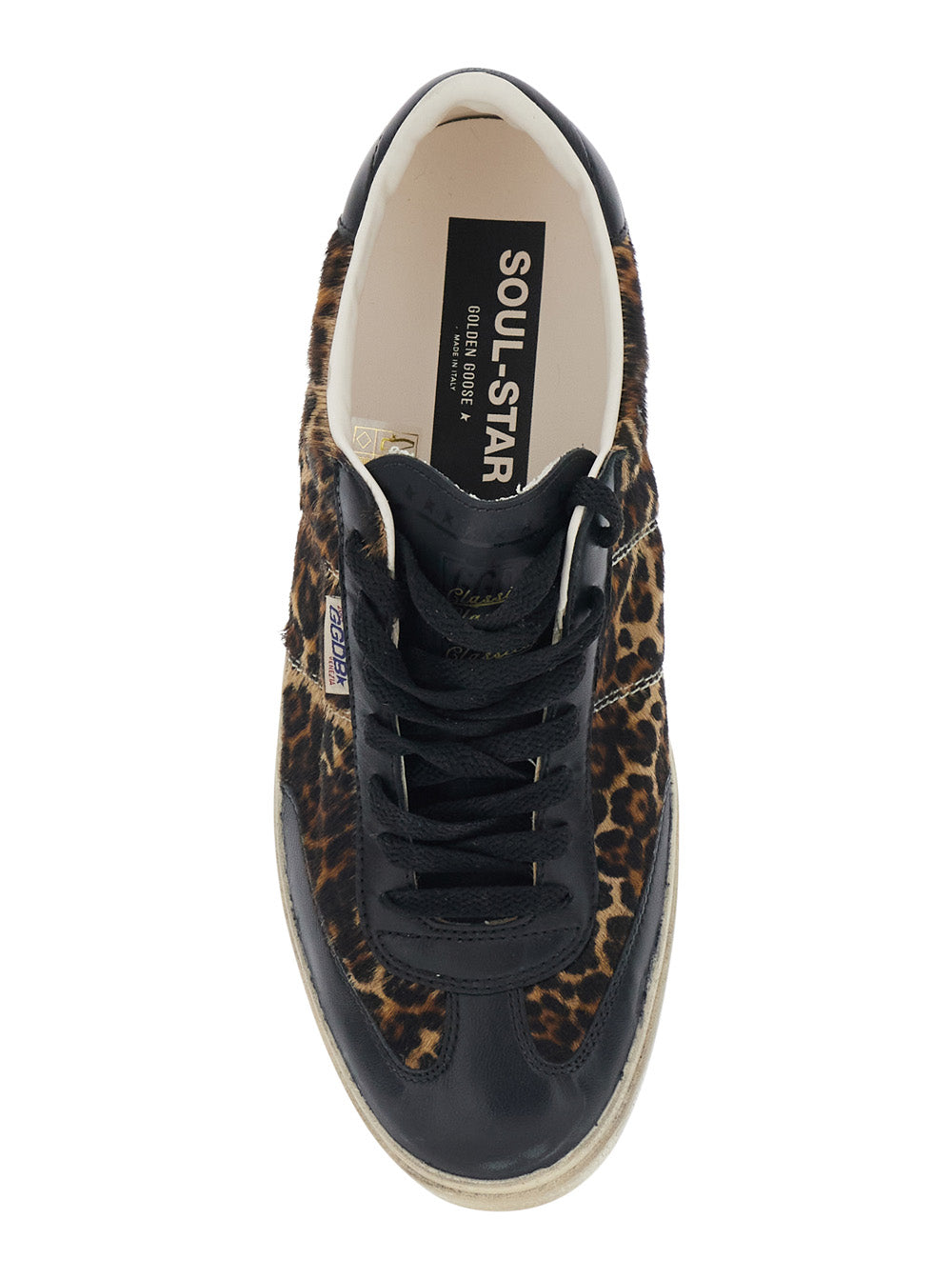 Sneakers Soul-Star Nappa Brown With Leather Details And Rubber Sole For Men Cow Ovine