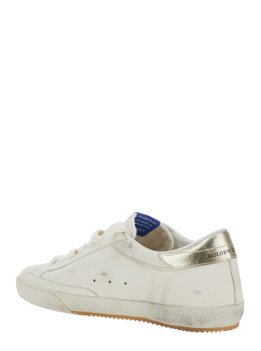 White Superstar Sneakers With Iconic Style Leather For Women Cow