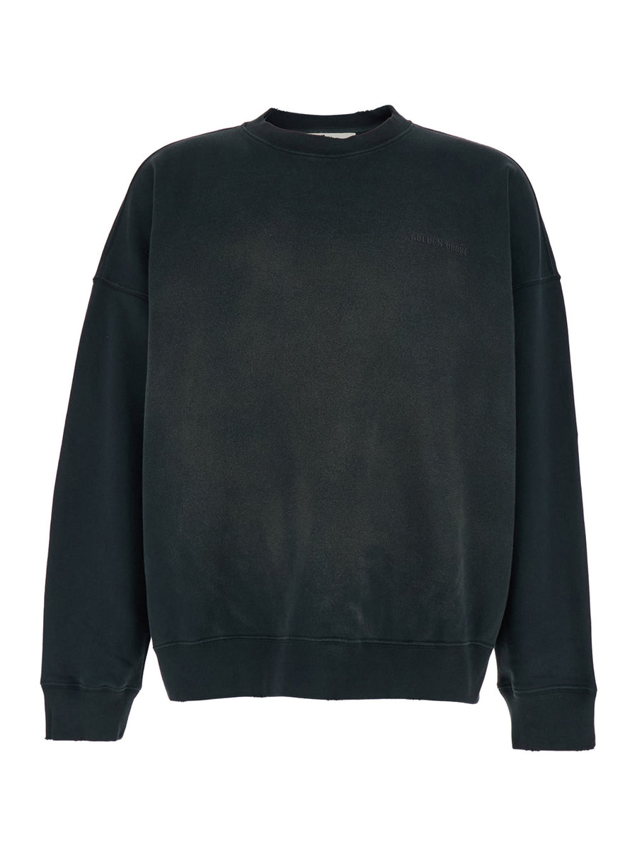 Crewneck Sweatshirt Grey Cotton Sweatshirts
