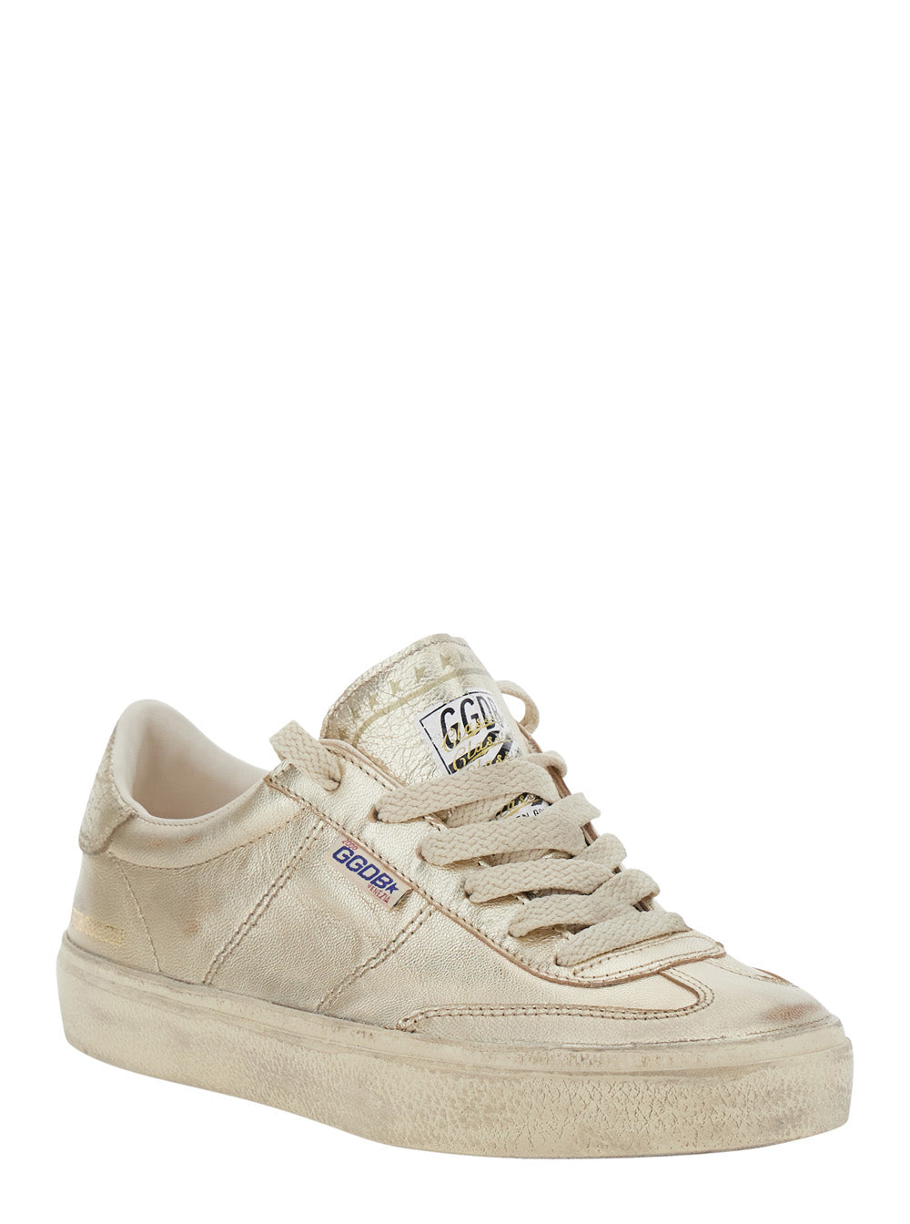 Sneakers Soul-Star With Laminated Upper And Metallic Suede Heel Goat Leather Cow