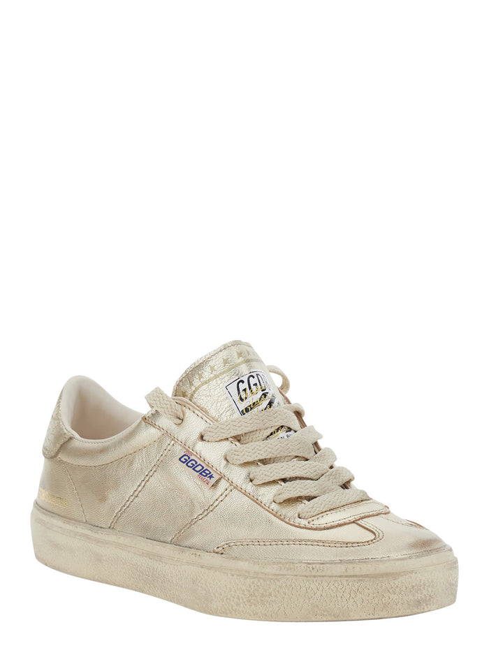 Sneakers Soul-Star With Laminated Upper And Metallic Suede Heel Goat Leather Cow