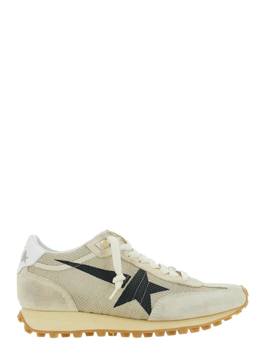 Sneakers Marathon Beige Polyester Trainers
