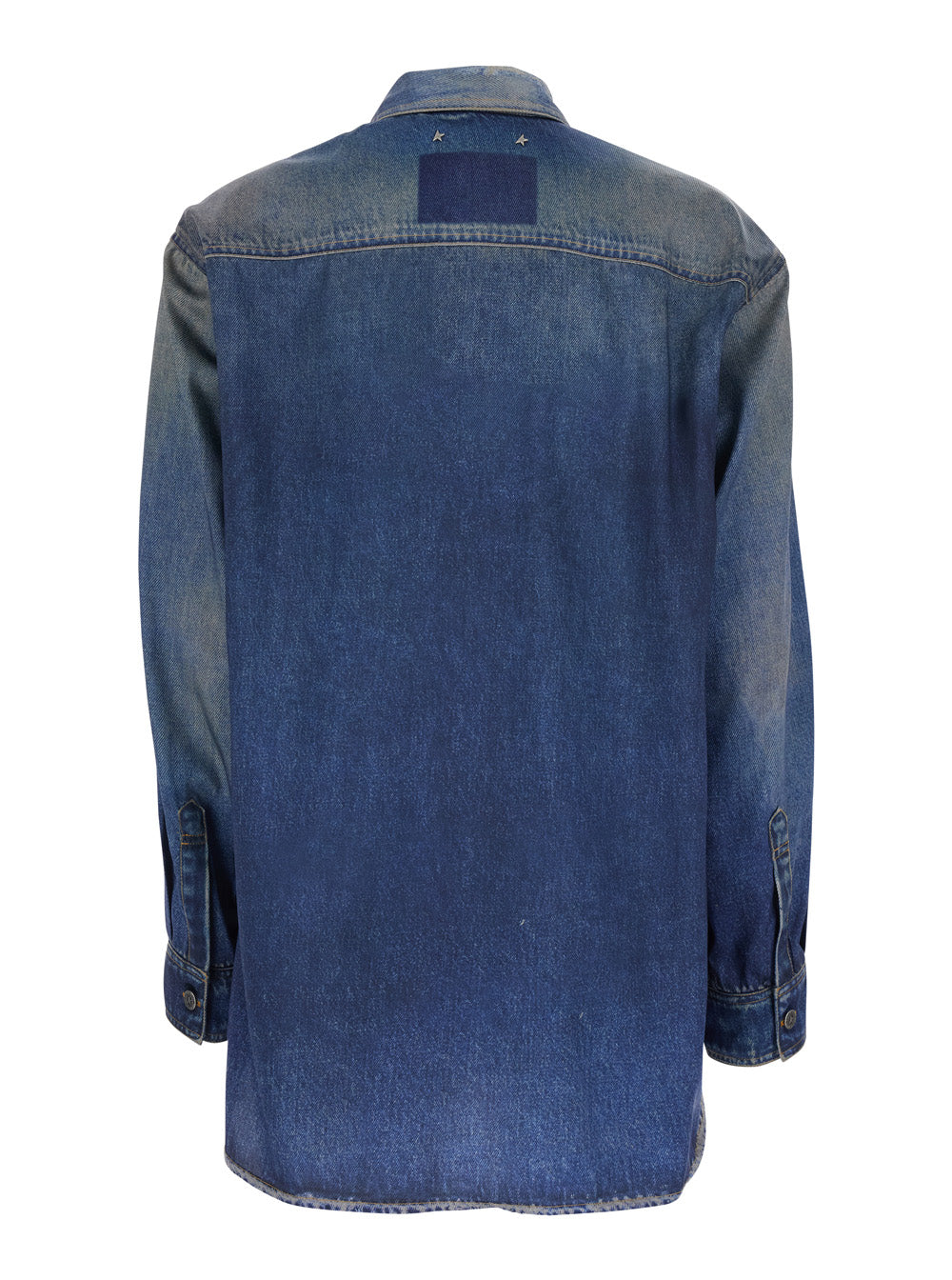 Blue Shirt Journey Ws Patty Over Archive Denime Print With Motif In Polyester For Women Blu And Blouses