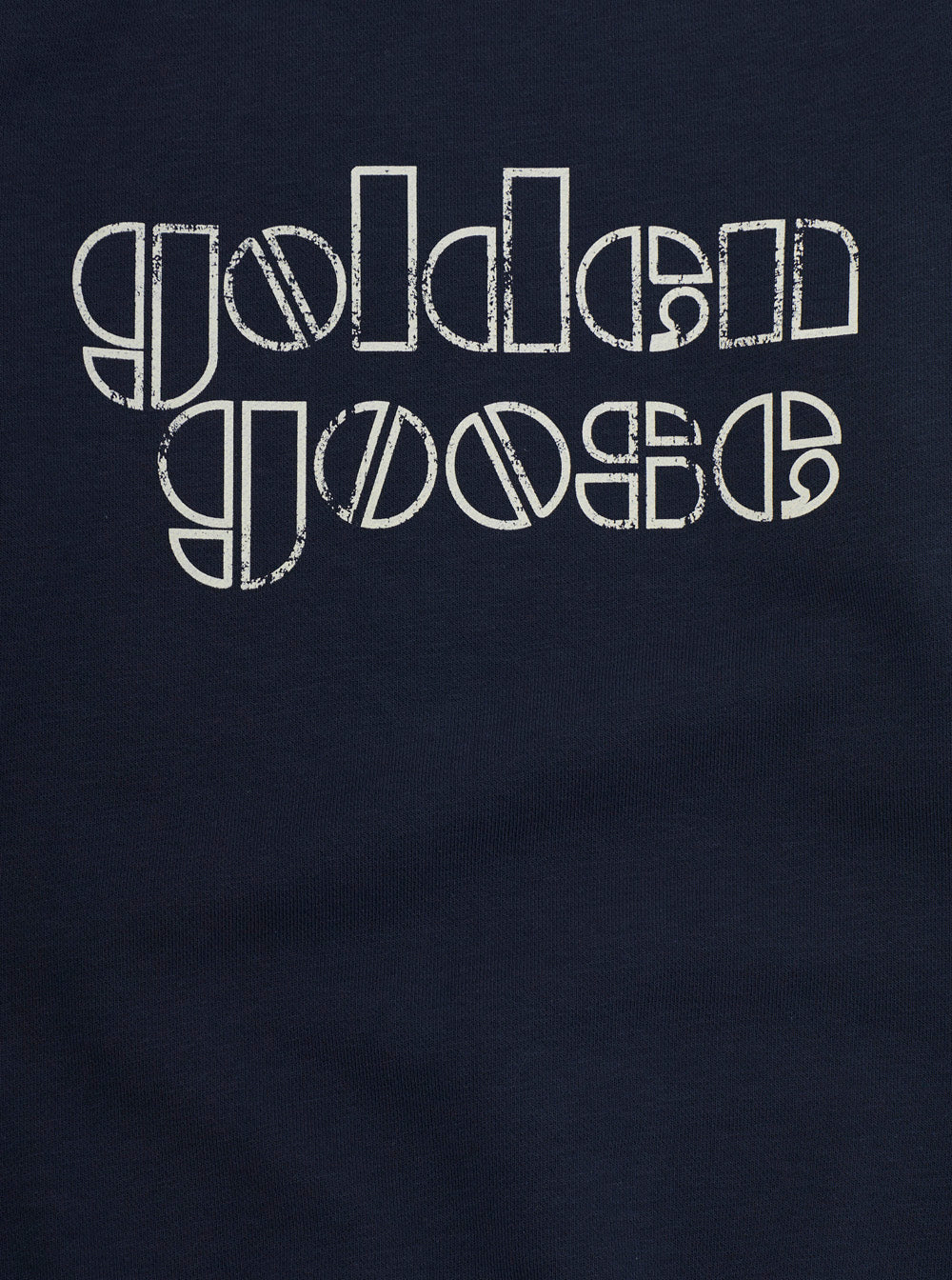 Crewneck Sweatshirt with Lettering Logo on the Front in Cotton Blend Blue Kids Blu Polyester Sweatshirts