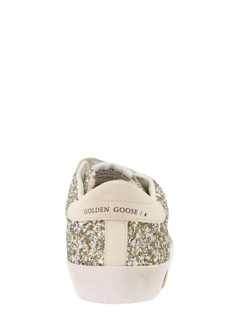 Low Sneakers with All-Over Glitter in White Tech Fabric for Girls Grey