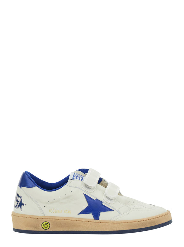 Kids Sneakers Ballstar White Leather Ovine Trainers