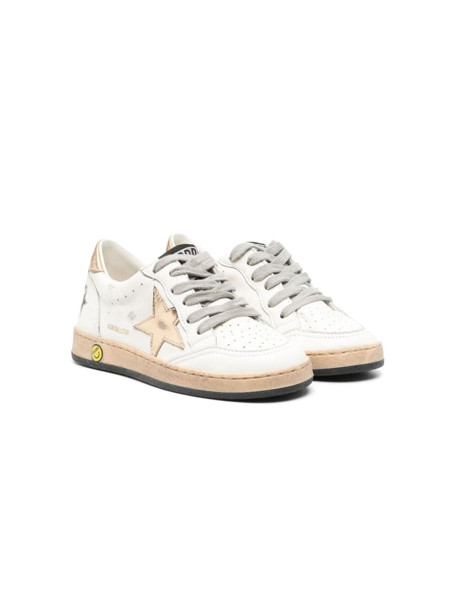Sneaker Ballstar White Leather Ovine Trainers