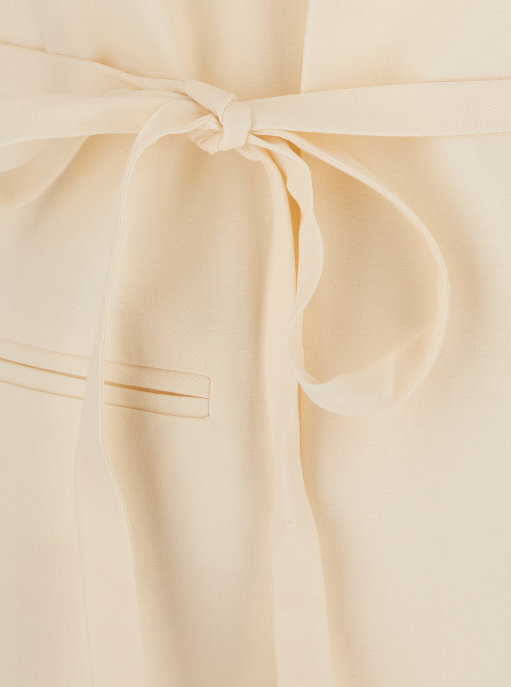 White Jacket with Front Closure and Pockets for Women Blazers