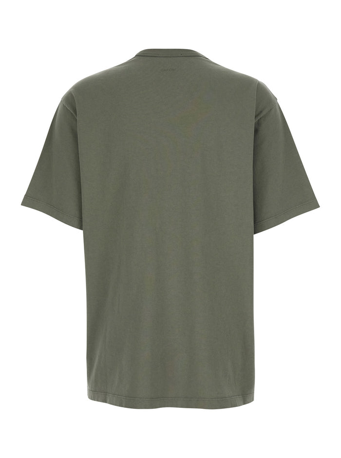Green T-Shirt with Round Neck Tshirts And Polo Shirts