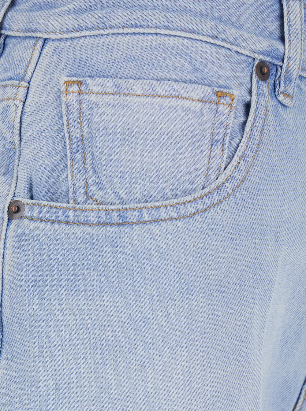 GRIFONI Blue Pants with Five Pockets and Straight Hem in Denim Women Light Jean