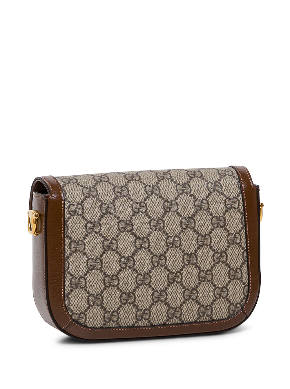 Beige Crossbody Bag Horsebit 1955 With Web Detail Gg Canvas Women Polyurethane Cotton Polyester