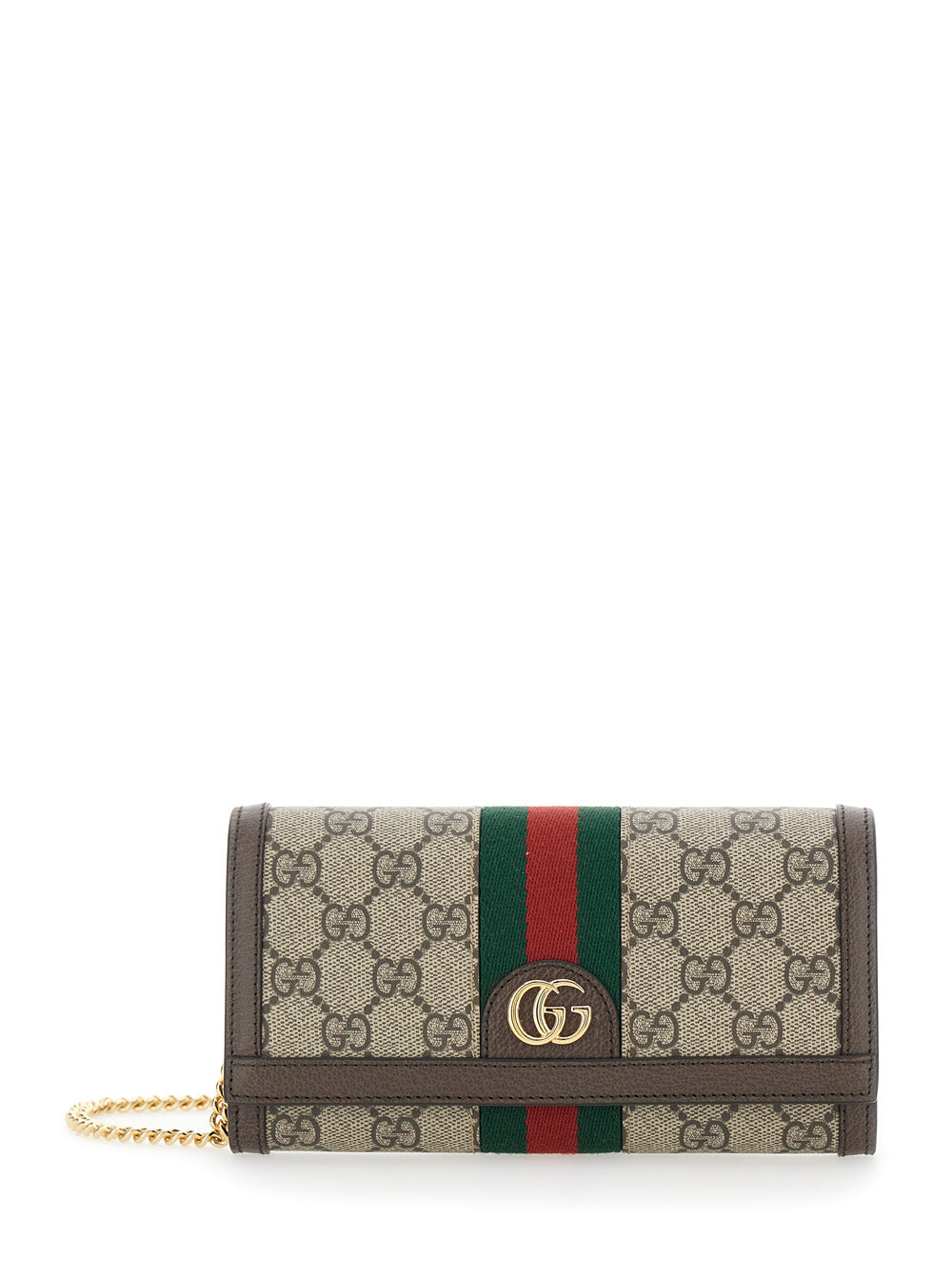 Beige Mini Ophidia Tote Bag With Gg Plate And Web Detail On The Front Canvas Leather For Women Polyurethane Polyester Cotton