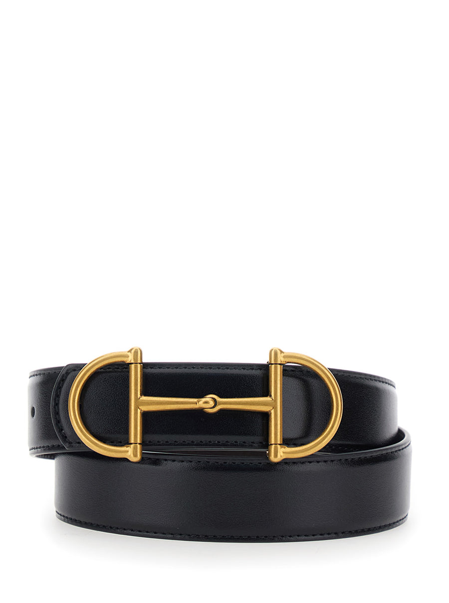 Belt Reversible Leather Black