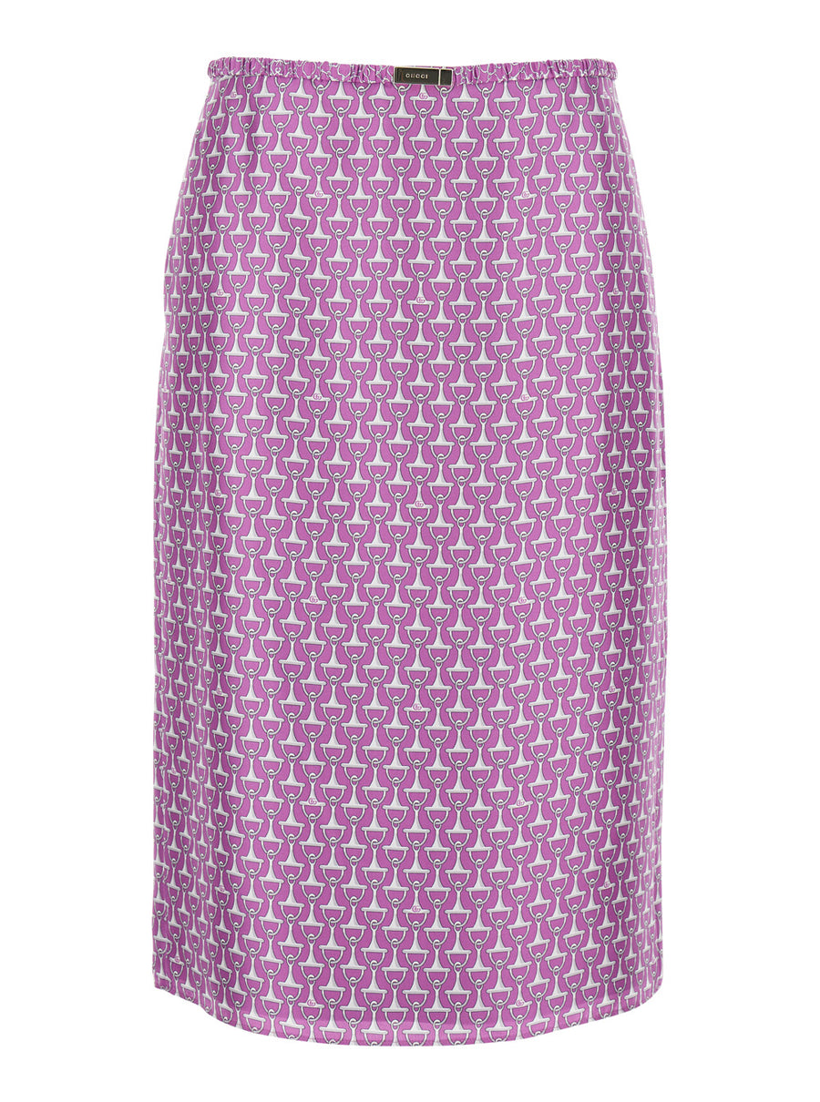 Skirt Violet Silk