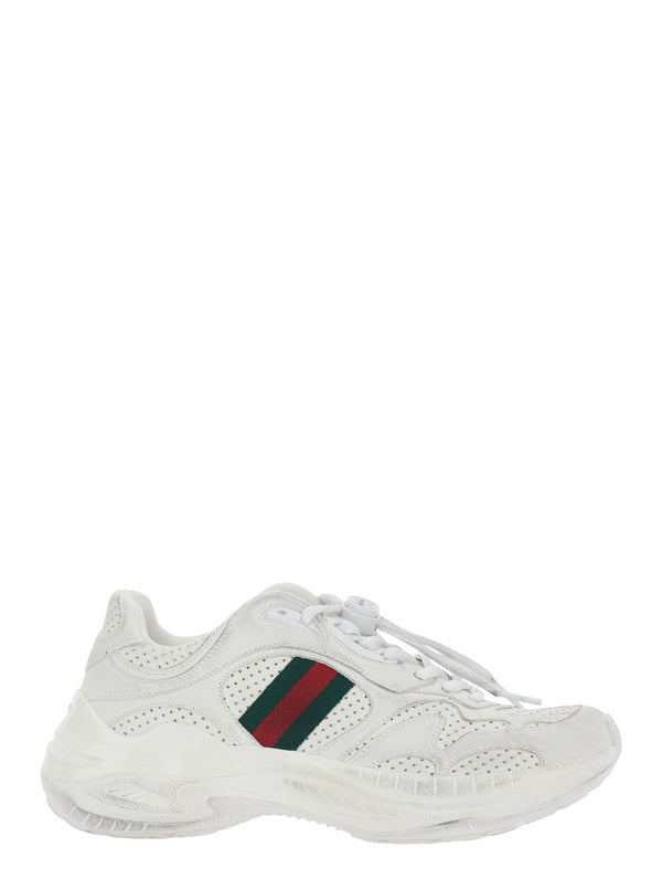Low Top Sneaker White Leather Calf Trainers