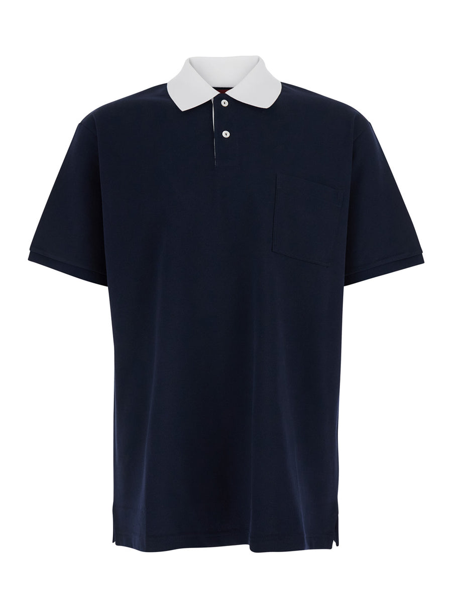 T-Shirt Piquet Web Blue Cotton T-shirts