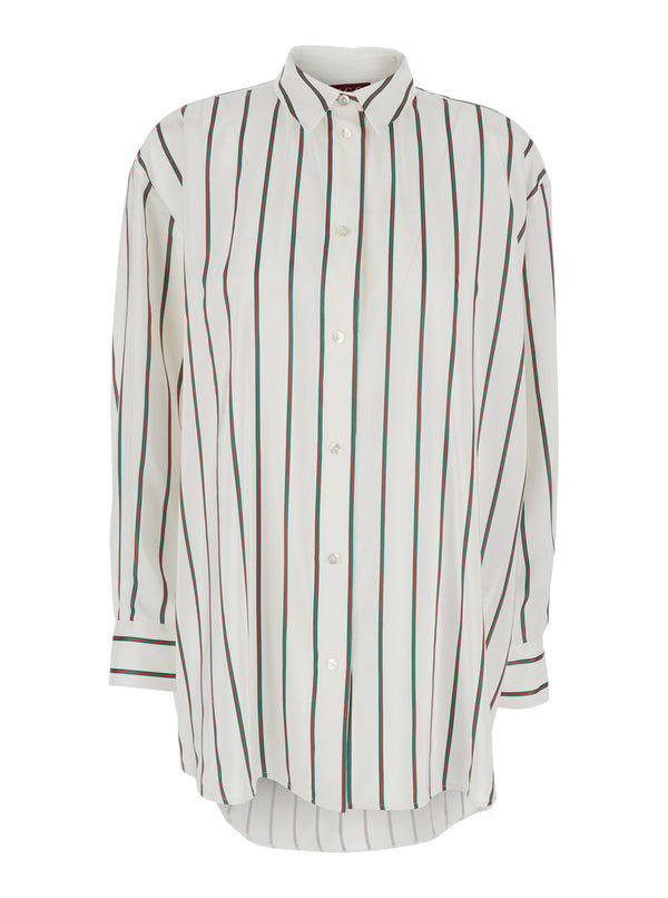 Shirt White Silk Blouses