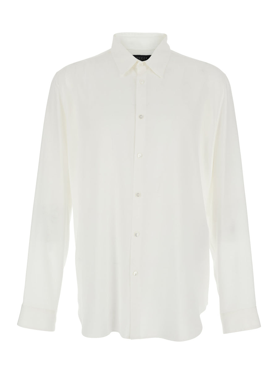 Shirt Narcisista White Silk