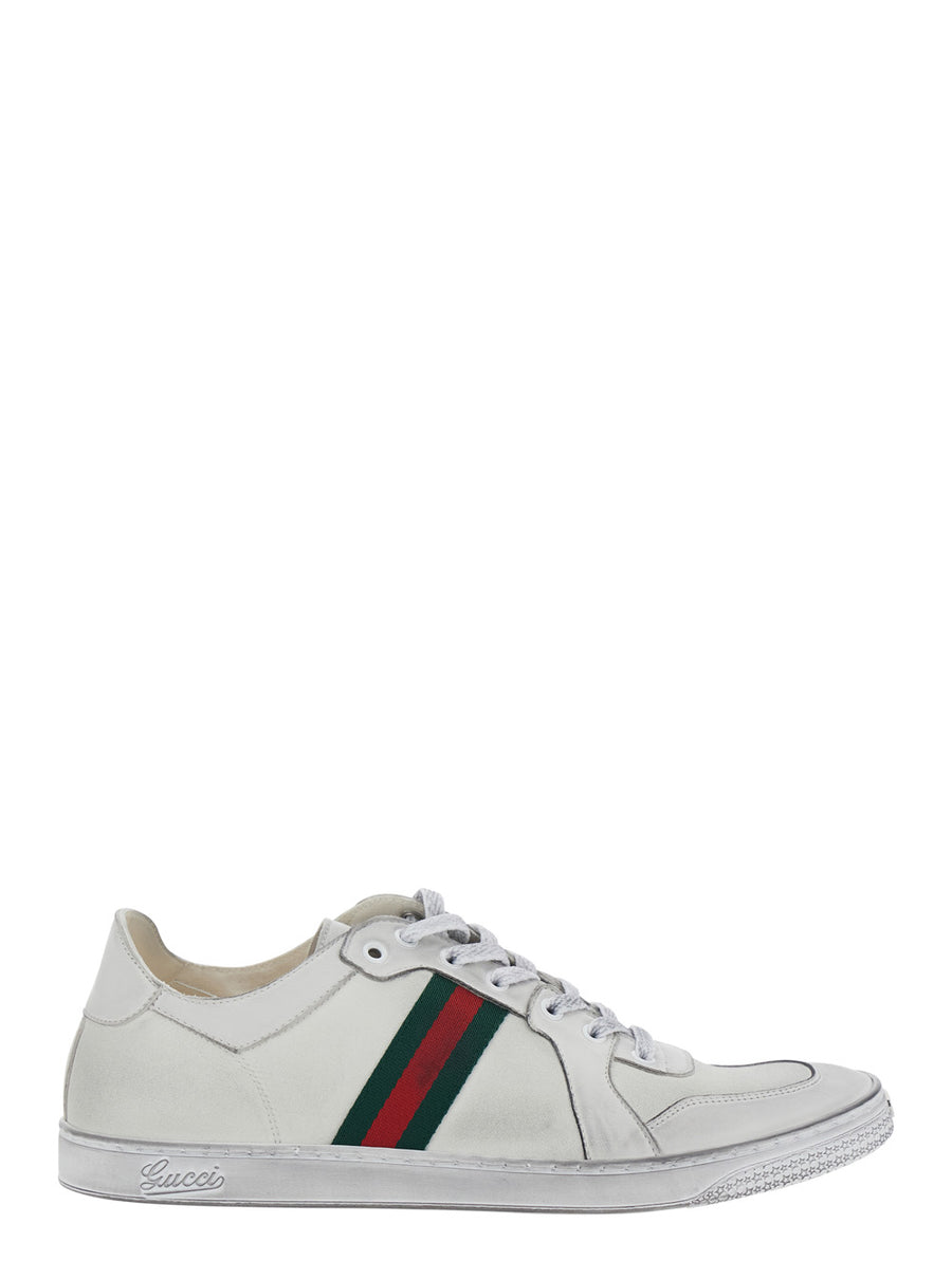 Low Top Sneakers Coda White Leather Trainers